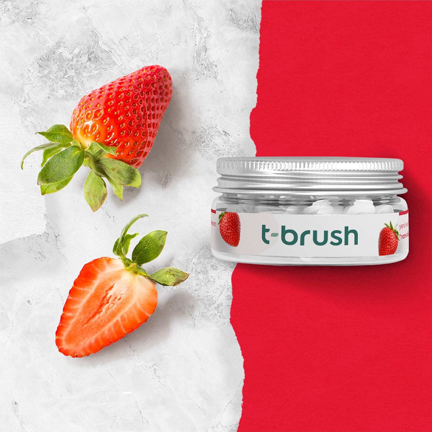 T-brush Strawberry Toothpaste Tablets (90 tablets)