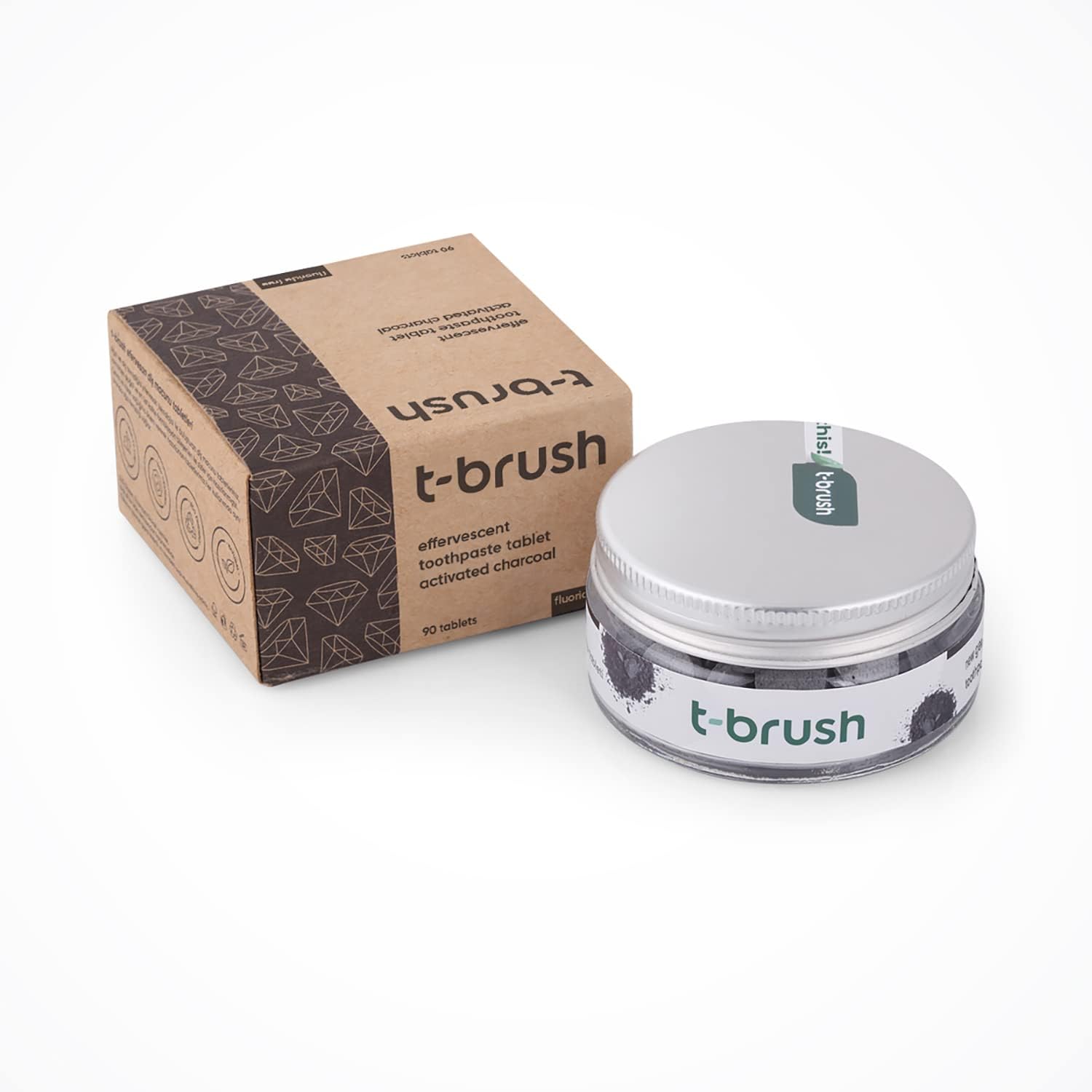 T-brush Activated Charcoal Toothpaste Tablets (90tablets)