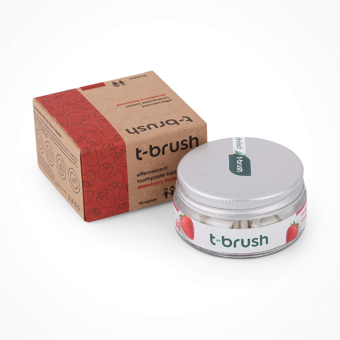 T-brush Strawberry Toothpaste Tablets (90 tablets)