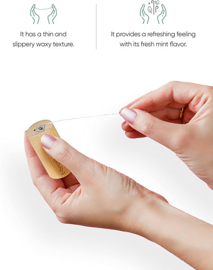 T-brush Mint Dental Floss Bamboo Box - 30m