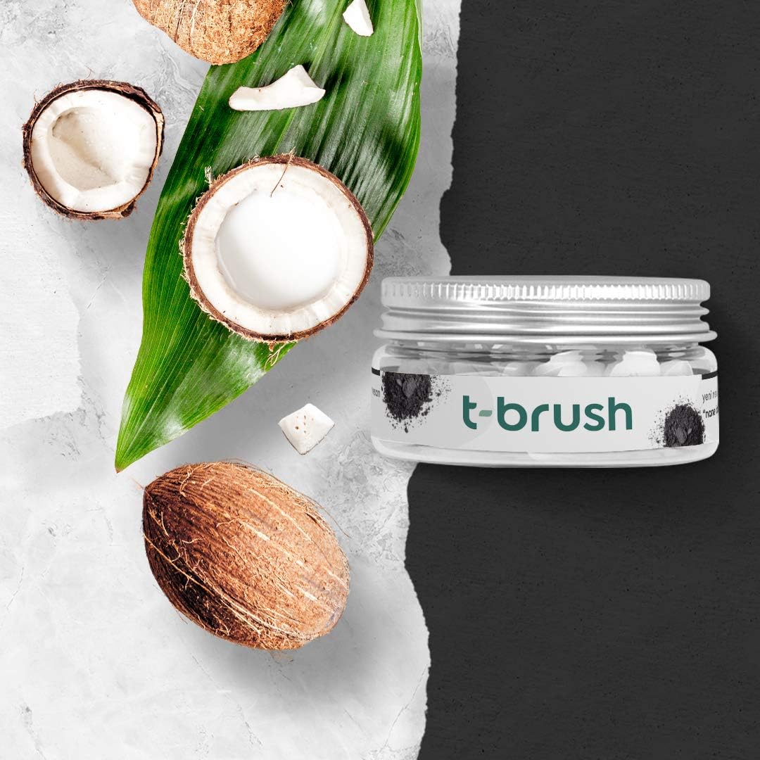T-brush Activated Charcoal Toothpaste Tablets (90tablets)