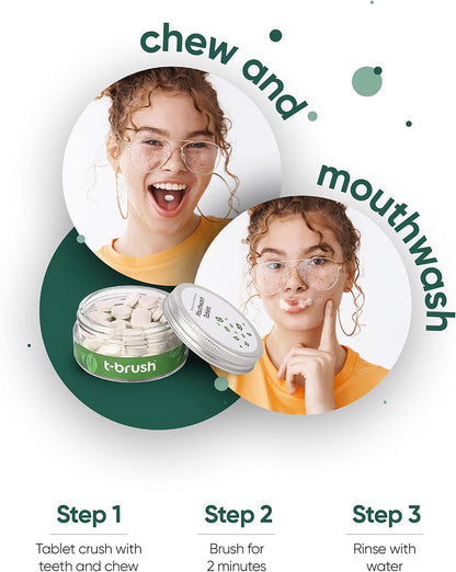 T-brush Mouthwash Tablets Spearmint ( 75 tablets)
