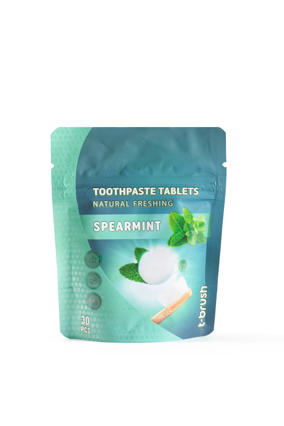 T-Brush Mint Flavour Toothpaste Tablets ( Standing Pouch)