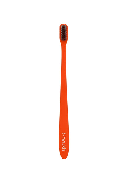 T-brush Biodegradable Toothbrush (Red) - Medium hard