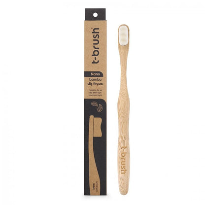 T-brush Adult Nano Bamboo Toothbrush (white) - Ulrta Soft