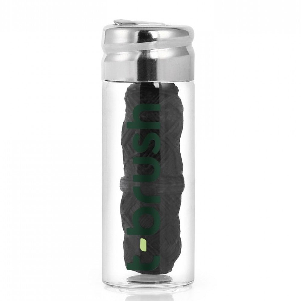 T-brush Activated Charcoal Dental floss Glass Jar - 30m